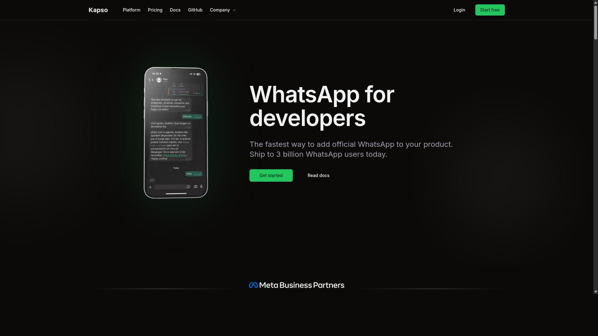 Kapso website